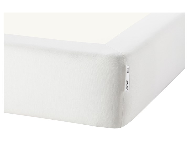 IKEA ESPEVÄR/VESTMARKA Łóżko kontynentalne, biały/twardy jasnoniebieski, 90x200 cm Kategoria Łóżka do sypialni Pojemnik na pościel Bez pojemnika