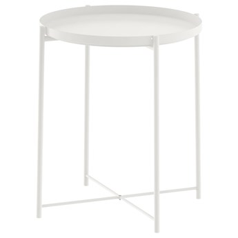 IKEA GLADOM Stolik z tacą, Biały, 45x53 cm