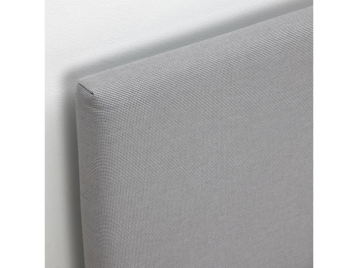 IKEA GLADSTAD Tapicerowana rama łóżka, Kabusa jasnoszary, 160x200 cm Tkanina Pojemnik na pościel Bez pojemnika Łóżko tapicerowane Zagłówek Z zagłówkiem
