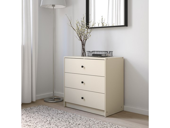 IKEA GURSKEN Zestaw mebli do sypialni 3 szt, jasnobeżowy Pomieszczenie Sypialnia