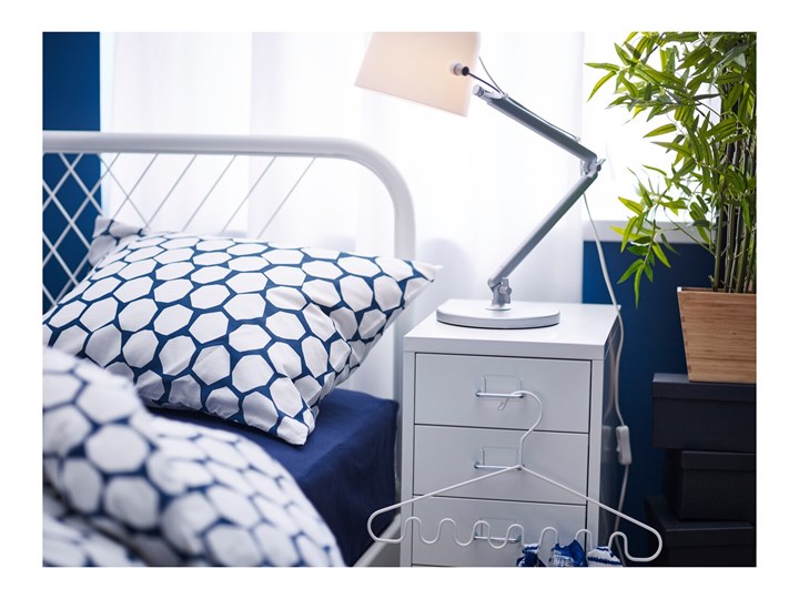IKEA HELMER Komoda na kółkach, Biały, 28x69 cm Stal Metal Kategoria Szafki i regały