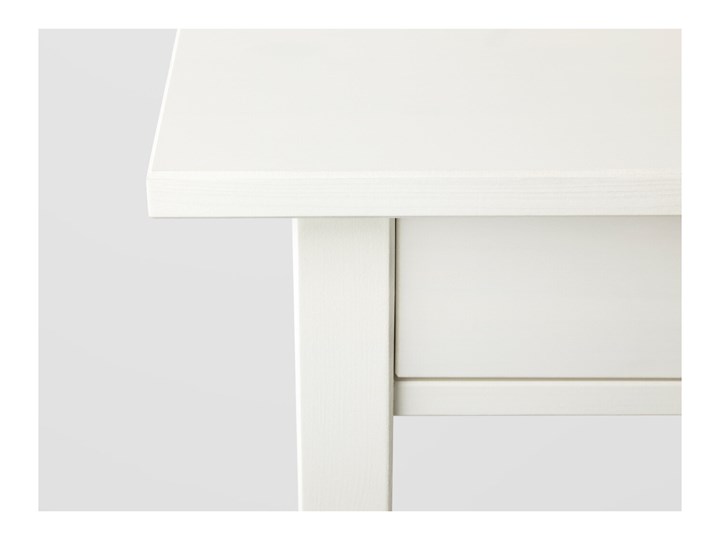 IKEA HEMNES Stolik nocny, biała bejca, 46x35 cm Drewno Płyta MDF Wysokość 70 cm Kategoria Stoliki i ławy Długość 46 cm Kolor Biały
