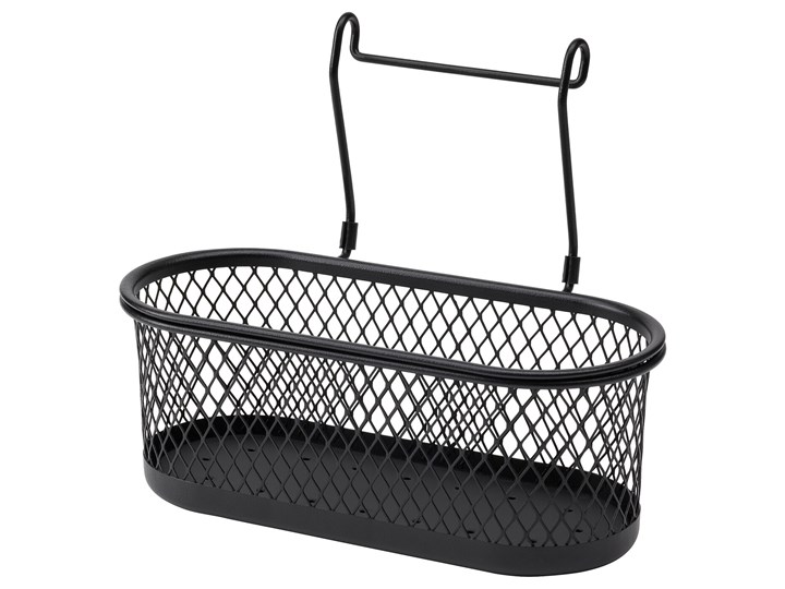 IKEA HULTARP Pojemnik, Czarny/siatka, 31x16 cm Stal Kategoria Pojemniki i puszki