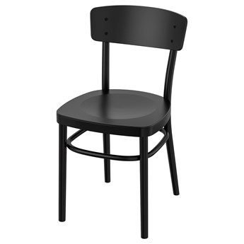 IKEA IDOLF Krzesło, czarny, Przetestowano dla: 110 kg