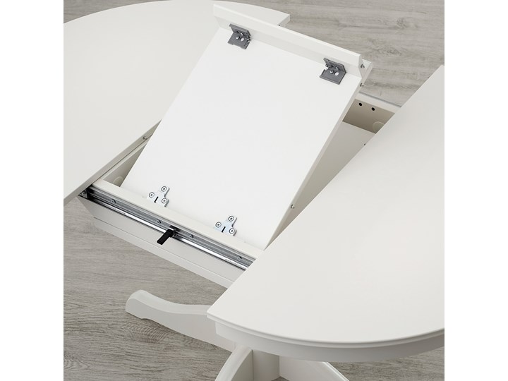 IKEA INGATORP Stół rozkładany, biały, 90/125 cm Długość 90 cm Drewno Płyta MDF Stal Wysokość 74 cm Szerokość 90 cm Kategoria Stoły kuchenne Tworzywo sztuczne Rozkładanie Rozkładane