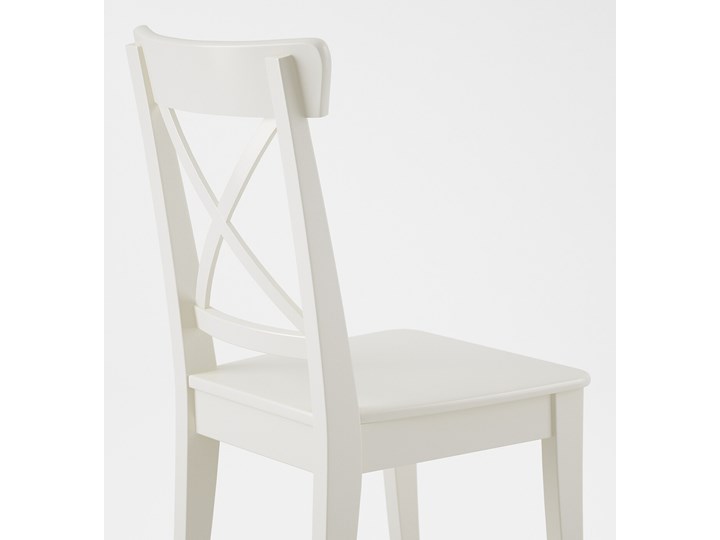 IKEA INGOLF Krzesło, Biały, Przetestowano dla: 110 kg Drewno Szerokość 43 cm Głębokość 52 cm Wysokość 91 cm Typ Z oparciem
