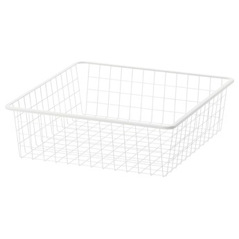 IKEA JONAXEL Kosz druciany, biały, 50x51x15 cm