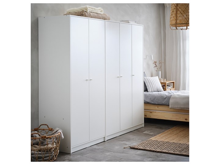 IKEA KLEPPSTAD Szafa/2 drzwi, biały, 79x176 cm Kategoria Szafy do garderoby