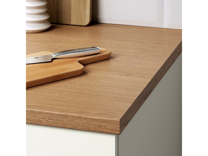 IKEA KNOXHULT Kuchnia narożna, biały, 183x122x91 cm Zestawy gotowe Kategoria Zestawy mebli kuchennych Kolor Beżowy