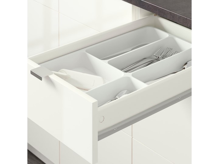 IKEA KNOXHULT Kuchnia, połysk biały, 220x61x220 cm Zestawy gotowe Kategoria Zestawy mebli kuchennych
