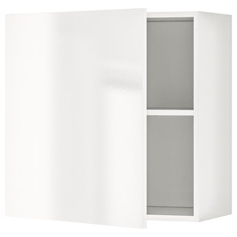 IKEA KNOXHULT Szafka wisząca z drzwiczkami, połysk biały, 60x60 cm