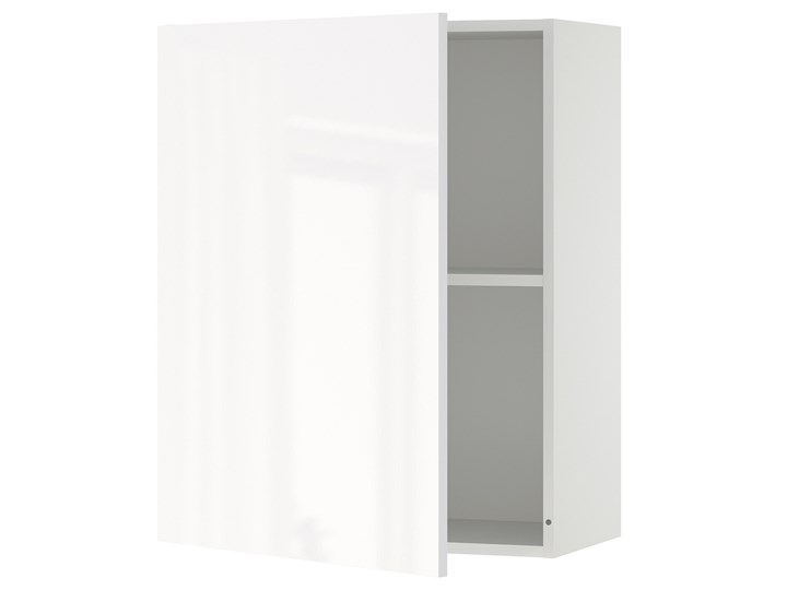IKEA KNOXHULT Szafka wisząca z drzwiczkami, połysk biały, 60x75 cm Płyta MDF Kategoria Szafki kuchenne