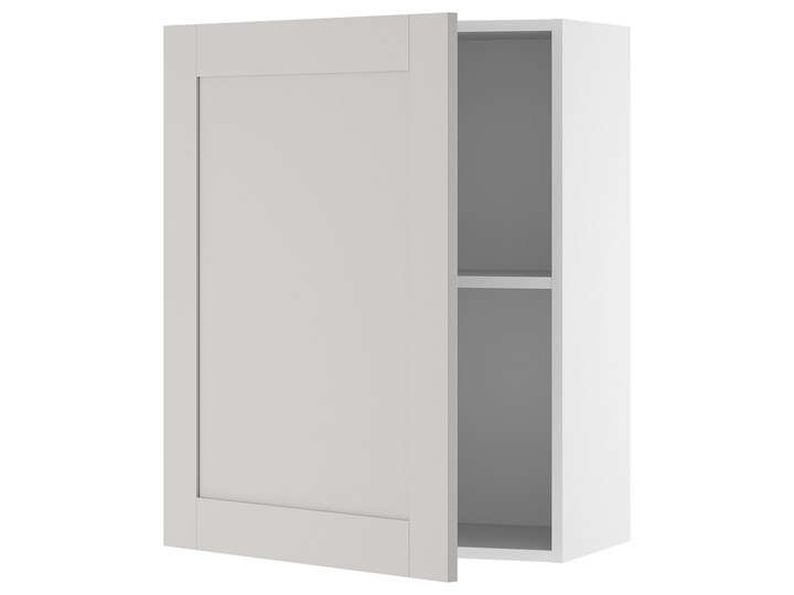 IKEA KNOXHULT Szafka wisząca z drzwiczkami, szary, 60x75 cm Płyta MDF Kategoria Szafki kuchenne