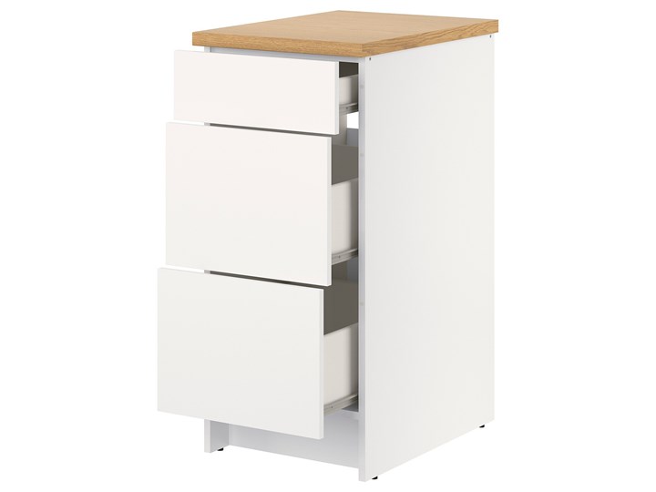 IKEA KNOXHULT Szafka z szufladami, biały, 40 cm Płyta MDF Kategoria Szafki kuchenne