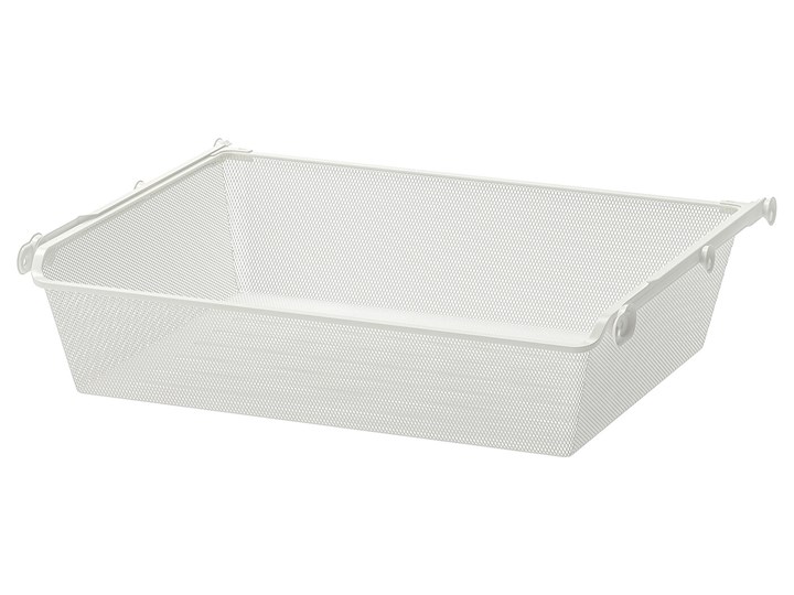 IKEA KOMPLEMENT Kosz siatkowy z wysuwaną prowadnicą, biały, 75x58 cm