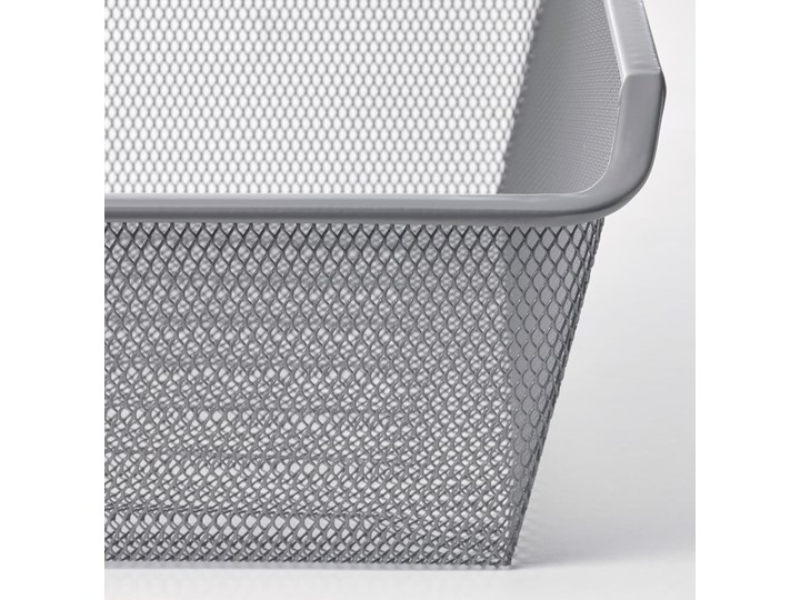 IKEA KOMPLEMENT Kosz siatkowy z wysuwaną prowadnicą, ciemnoszary, 75x58 cm Kategoria Organizery do szaf