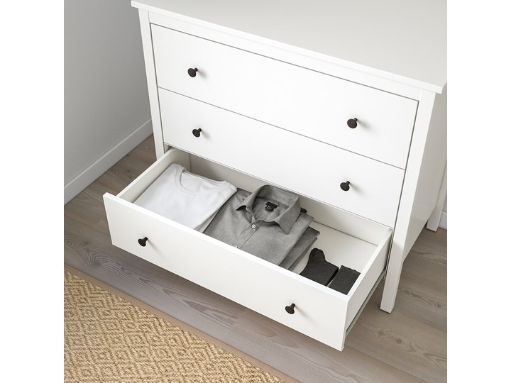 IKEA KOPPANG Komoda, 3 szuflady, biały, 90x83 cm Płyta MDF Szerokość 90 cm Kategoria Komody