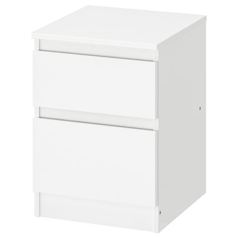 IKEA KULLEN Komoda, 2 szuflady, Biały, 35x49 cm