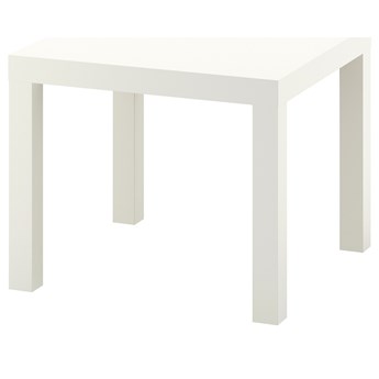 IKEA LACK Stolik, Biały, 55x55 cm