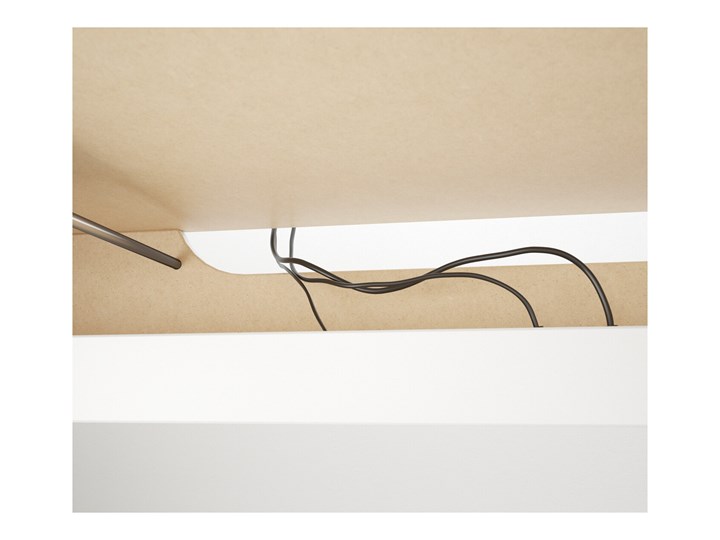 IKEA MALM Biurko z wysuwanym panelem, Biały, 151x65 cm Biurko narożne Płyta MDF Szerokość 151 cm Kategoria Biurka