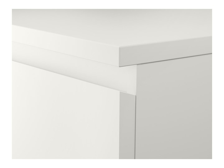 IKEA MALM Komoda, 3 szuflady, Biały, 80x78 cm Płyta MDF Pomieszczenie Sypialnia Szerokość 80 cm Kategoria Komody