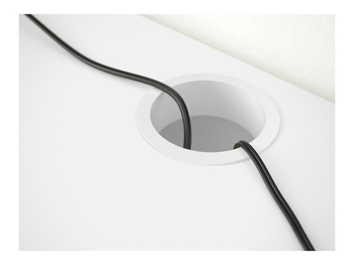 IKEA MICKE Biurko, Biały, 105x50 cm Płyta MDF Szerokość 105 cm Kategoria Biurka