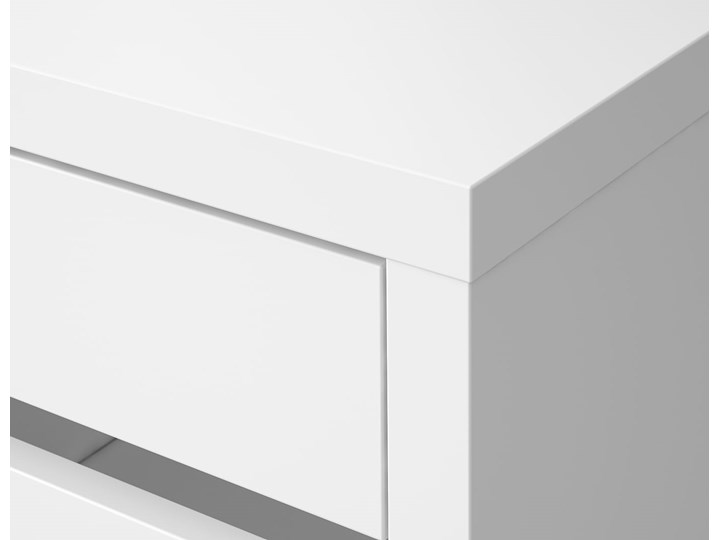 IKEA MICKE Biurko, Biały, 105x50 cm Szerokość 105 cm Pomieszczenie Biuro Biurko regulowane Płyta MDF Kategoria Biurka