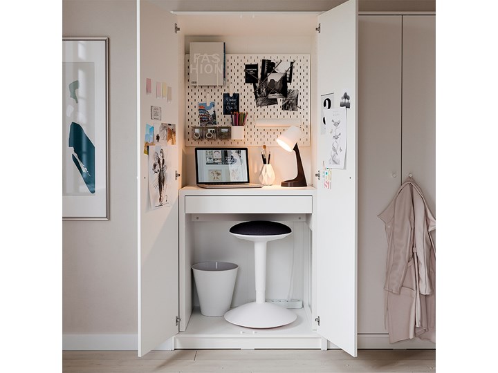 IKEA MICKE Biurko, Biały, 73x50 cm Głębokość 73 cm Płyta MDF Szerokość 73 cm Kategoria Biurka