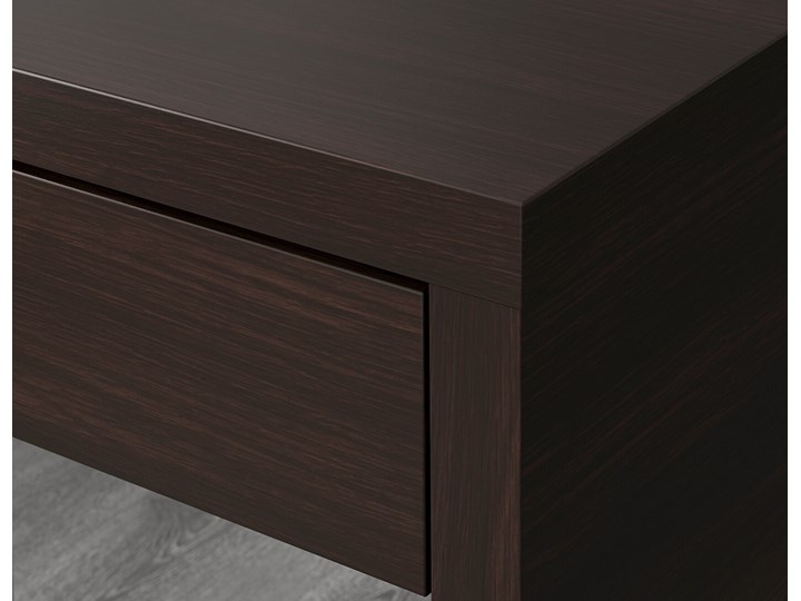 IKEA MICKE Biurko, Czarnobrąz, 73x50 cm Płyta MDF Szerokość 73 cm Głębokość 73 cm Kolor Czarny