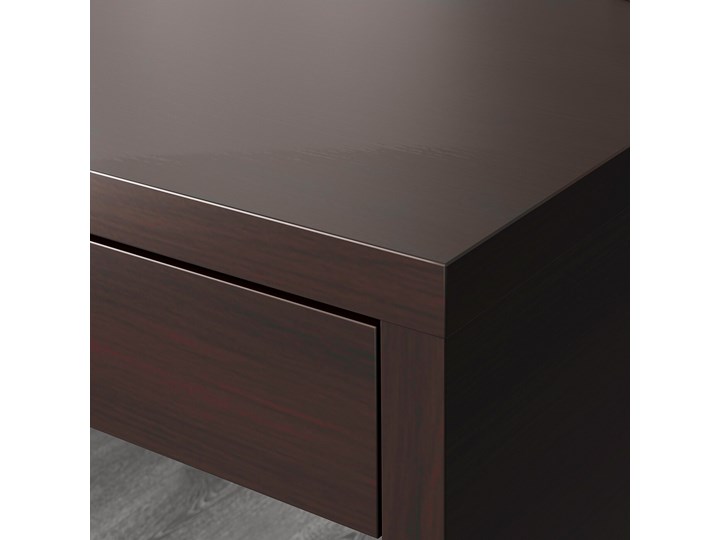 IKEA MICKE Biurko, Czarnobrąz, 142x50 cm Szerokość 142 cm Stal Biurko tradycyjne Kolor Czarny Płyta MDF Pomieszczenie Biuro