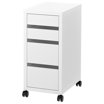 IKEA MICKE Komoda na kółkach, Biały, 35x75 cm