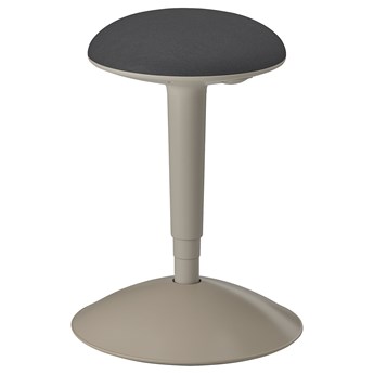 IKEA NILSERIK Stołek do biurka, beżowy/Vissle ciemnoszary, Przetestowano dla: 110 kg