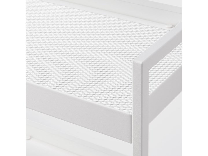IKEA NISSAFORS Wózek, Biały, 50.5x30x83 cm Kategoria Wózki kuchenne