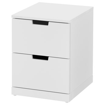 IKEA NORDLI Komoda, 2 szuflady, biały, 40x54 cm