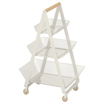 IKEA RISATORP Wózek, biały, 57x39x86 cm