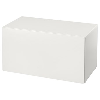 IKEA SMÅSTAD Ławka z pojemnikiem na zabawki, Biały/biały, 90x52x48 cm