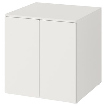 IKEA SMÅSTAD / PLATSA Szafka, Biały biały/z 1 półką, 60x57x63 cm