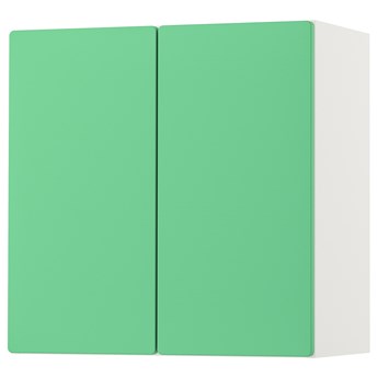 IKEA SMÅSTAD Szafka ścienna, Biały zielony/z 1 półką, 60x32x60 cm