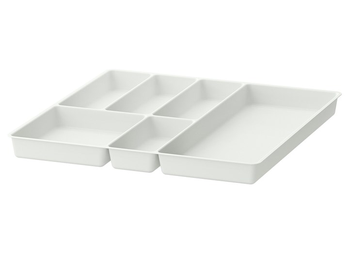 IKEA STÖDJA Tacka/pojemnik na sztućce, biały, 51x50 cm Organizer do szuflady Kategoria