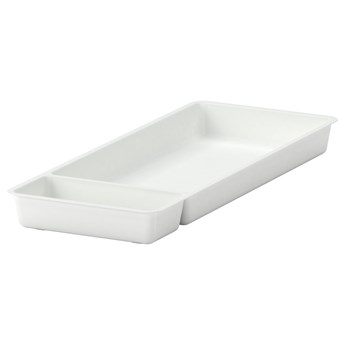 IKEA STÖDJA Wkład do szuflady, biały, 20x50 cm