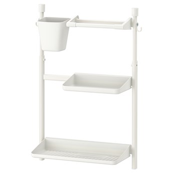 IKEA SUNNERSTA Organizer kuchenny zest, bez wiercenia/ociekarka/półka/uchw papier/poj, Szerokość: 45.7 cm