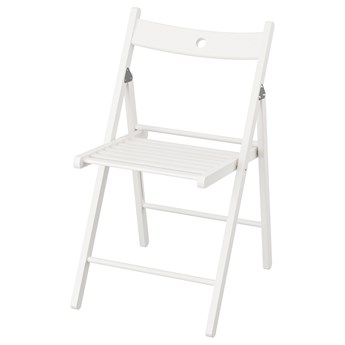 IKEA TERJE Krzesło składane, Biały, Przetestowano dla: 100 kg