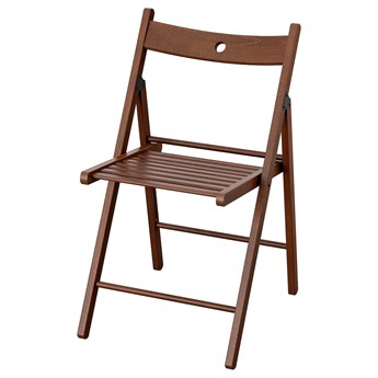 IKEA TERJE Krzesło składane, Brązowy, Przetestowano dla: 100 kg
