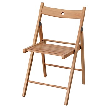 IKEA TERJE Krzesło składane, Buk, Przetestowano dla: 100 kg