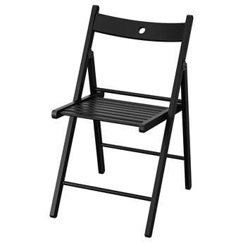 IKEA TERJE Krzesło składane, Czarny, Przetestowano dla: 100 kg