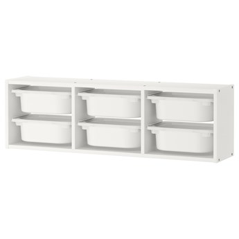 IKEA TROFAST Szafka ścienna, biały/biały, 99x21x30 cm