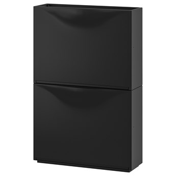 IKEA TRONES Szafka na buty, czarny, 52x18x39 cm