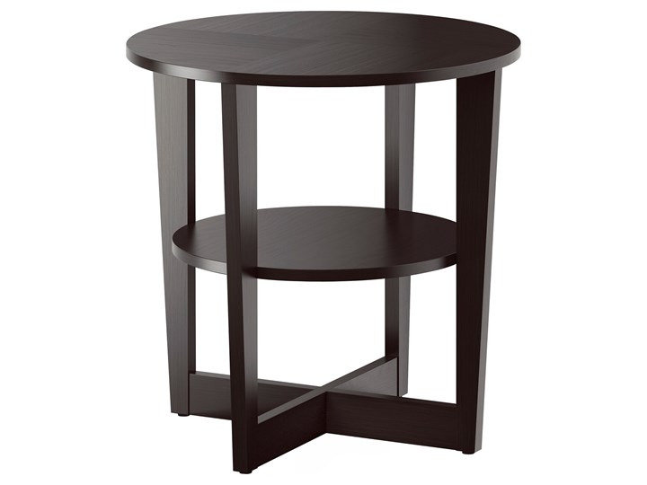 IKEA VEJMON Stolik, czarnobrąz, 60 cm Kolor Czarny