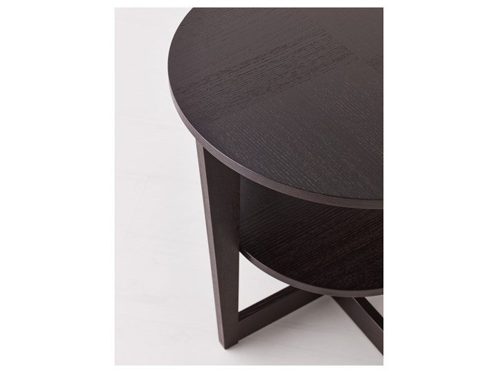 IKEA VEJMON Stolik, czarnobrąz, 60 cm Kolor Czarny
