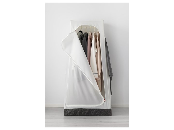 IKEA VUKU Szafa, biały, 74x51x149 cm Kategoria Szafy do garderoby Tworzywo sztuczne Tkanina Pomieszczenie Garderoba